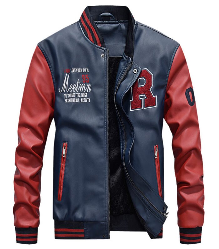 Leather jacket casual jacket