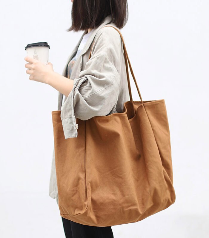 Women Handbags High Capacity Shoulder Bags For Shopping Canvas Totes