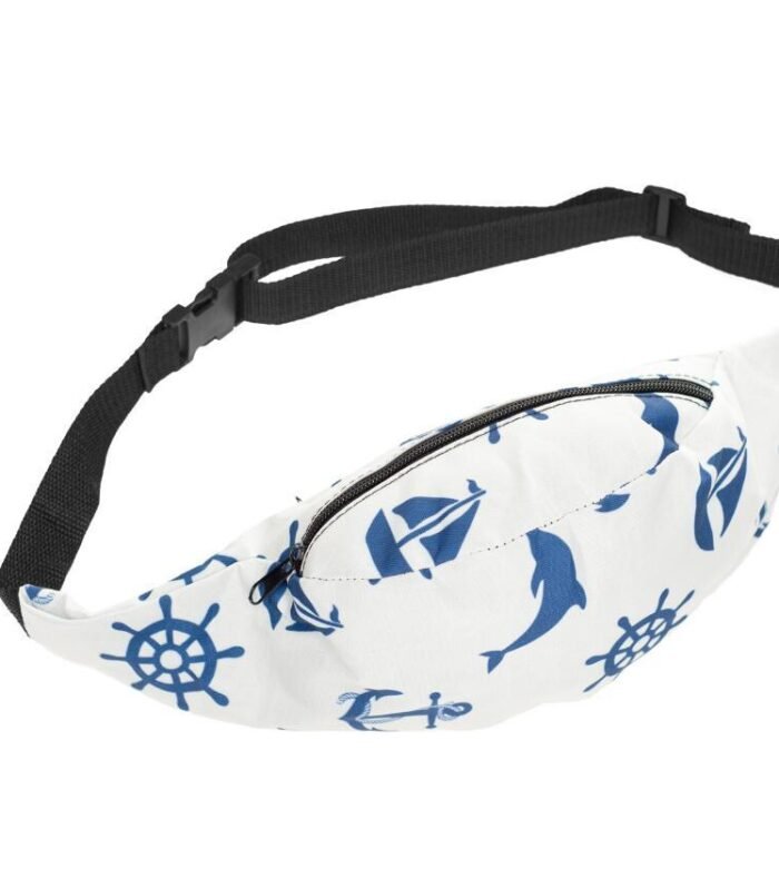 3D Printed Women Fanny Waist Packs Zipper Crossbody Shoulder Chest Handbags