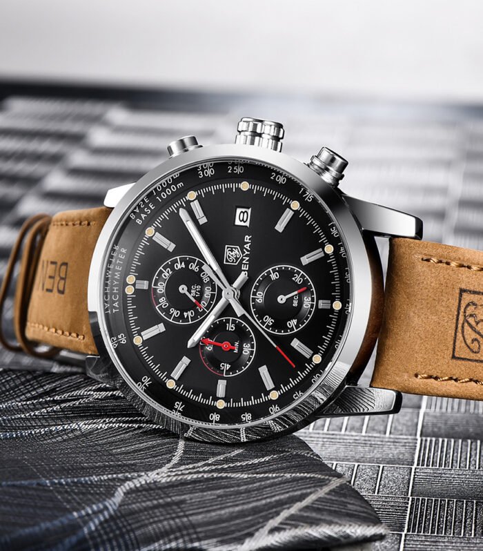 Fashion Casual Watch Mens Watches Men Luxury Brand Quartz Watch Business Leather Men's Watches Clock