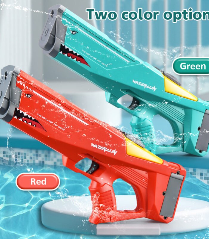 Automatic Electric Water Gun Toys Shark High Pressure Outdoor Summer Beach Toy Kids Water Fight Pool Party Water Toy