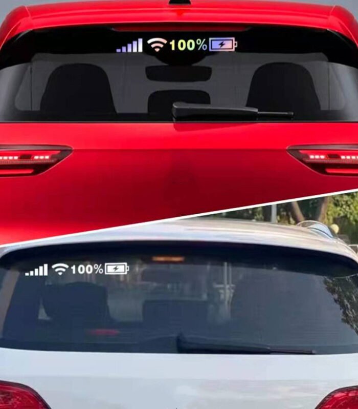 Car Windshield Stickers Signal WiFi Power Vinyl Decal Mobile Phone Car Stickers Auto Exterior Decorative Accessories Decals